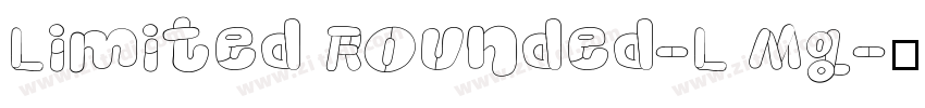 Limited Rounded-L Mg字体转换